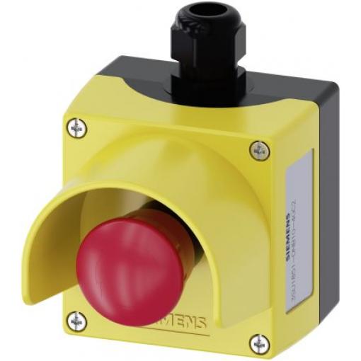 Siemens SIRIUS ACT 3SU18 Uvolnění kroucením Tlačítko nouzového vypínače Povrchová montáž 22 mm SPDT IP69, IP67, IP66