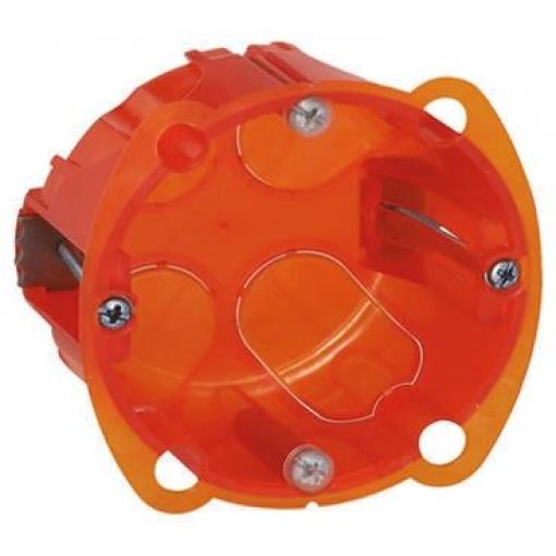 Instalační krabice Batibox 1 40 mm Plastové Oranžová NF 67mm Legrand IP20 Zapuštěná montáž 67 mm