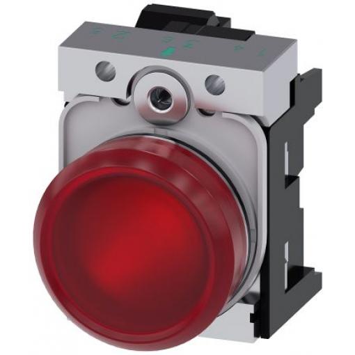 Siemens Indikátor, řada: SIRIUS ACT 3SU11 Montáž do panelu LED Červená, průměr výřezu: 22 mm IP66, IP20, IP67, IP69