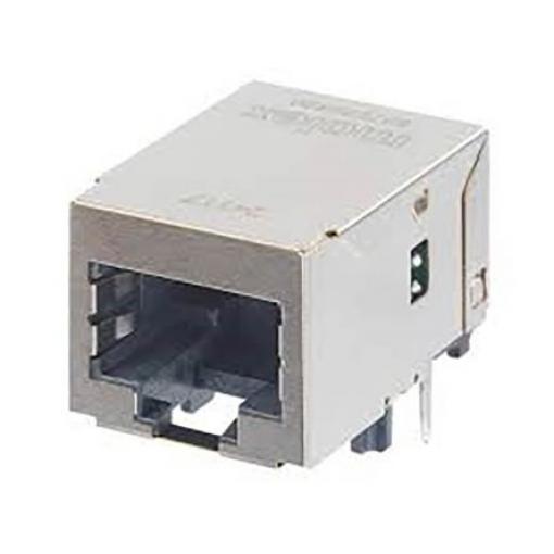 Molex Konektor RJ45, řada: 93753 Vnitřní, počet cest: 8, Pravý úhel, Montáž do panelu Stíněné, počet portů: 2portový