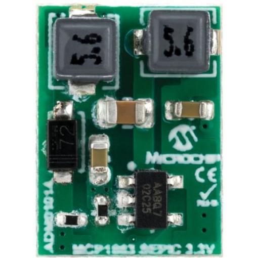 Vývojová sada pro řízení napájení Mini modul MMCP1663 3,3V 300mA SEPIC DDPAK Měnič SEPIC Microchip ADM01014, pro použití