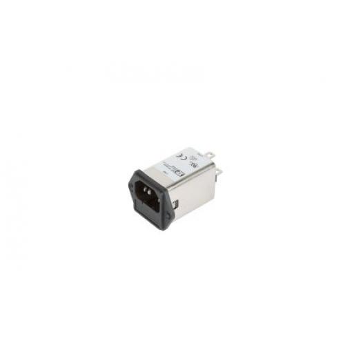 XP Power Filtr IEC 6A Vnější, Šroubová svorka 5 x 20 mm, 264 V ac, 400 Hz Faston, 110 °C 1, -40 °C FDMM06SFR