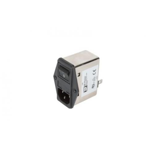 XP Power Filtr IEC 1A Vnější, Šroubová svorka 5 x 20 mm, 264 V ac 2 póly, 400 Hz Faston, 110 °C 1, -40 °C FGSMA01BFR