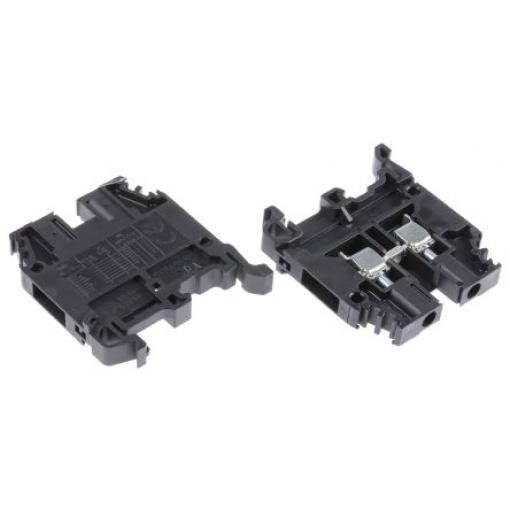 Entrelec Svorkovnice pro montáž na lištu DIN 1SNA105031R1400, řada: SNA, 1000 V ac Černá 4 mm² 1 Šroubová