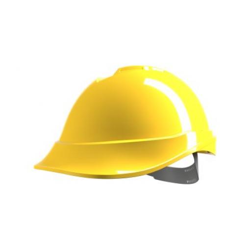 MSA Safety Ochranná přilba EN 397, Žlutá, ABS Integrovaný potní pásek Nastavitelný Standardní V-Gard 200