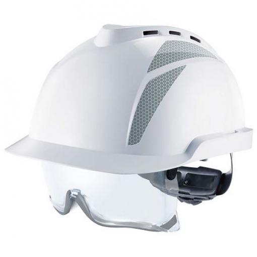 MSA Safety Ochranná přilba EN 397, Bílá, ABS Integrovaný potní pásek Nastavitelný Mikro V-Gard 930