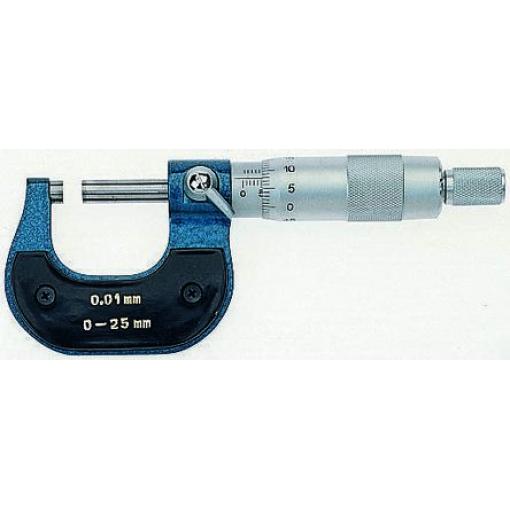 Mikrometr, přesnost: ±0.004 mm Externí, rozlišení: 0.01 mm, Metrické, max. měření: 25 mm RS PRO, ISOCAL