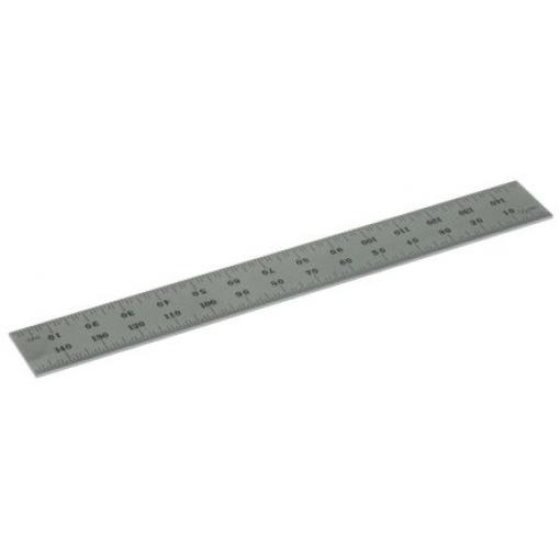 Pravítko DY465, Metrický, délka: 150mm šířka 19.1mm Matný chrom, Ocel Starrett, ISOCAL
