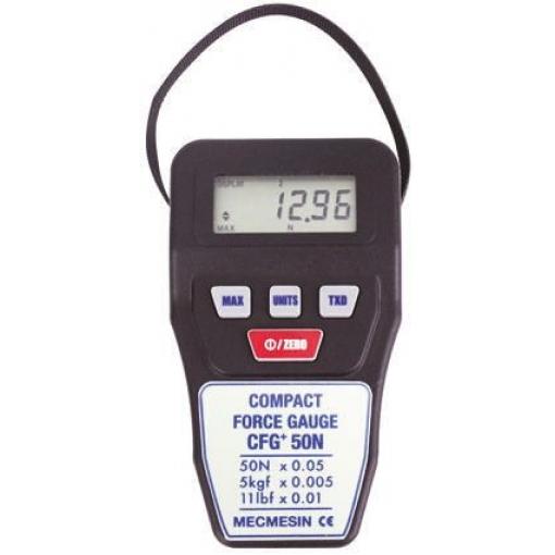 Siloměr 860-021, přesnost: ±0.5 %, rozlišení: 0.05 N 500 Hz RS-232 Vizuální alarm, 35 °C, 10 °C, sortiment: 860