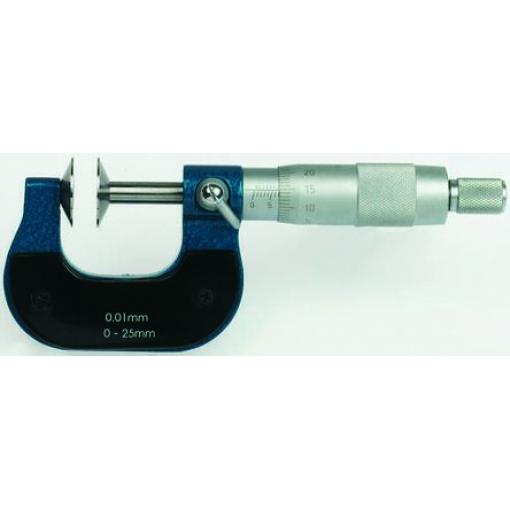 Mikrometr, přesnost: ±0.01 mm Speciální, rozlišení: 0.01 mm, Metrické, max. měření: 25 mm RS PRO, ISOCAL