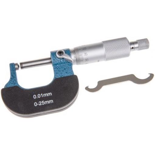 Mikrometr, přesnost: ±0.01 mm Speciální, Metrické, max. měření: 25 mm RS PRO, ISOCAL