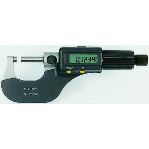 Mikrometr, přesnost: ±0.004 mm Externí, rozlišení: 0.001 mm, Obojí, max. měření: 25 mm RS PRO, ISOCAL
