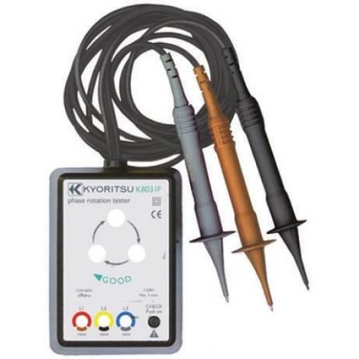 Tester sledu fází Zkušební vodič CAT III 600 V 50 Hz 60 Hz 600V ac, číslo modelu: KEW8031F Kyoritsu