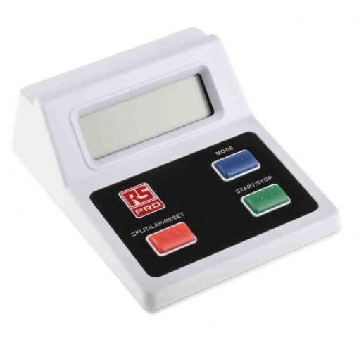 Stolní časovač barva Bílá Digitální 23 h Baterie RS PRO