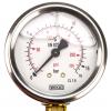 Tlakoměr Vnější 7075741, přesnost: ±1.6 % G 1/4 Kalibrováno Nerezová ocel, 60 °C 16 bar 0 bar WIKA