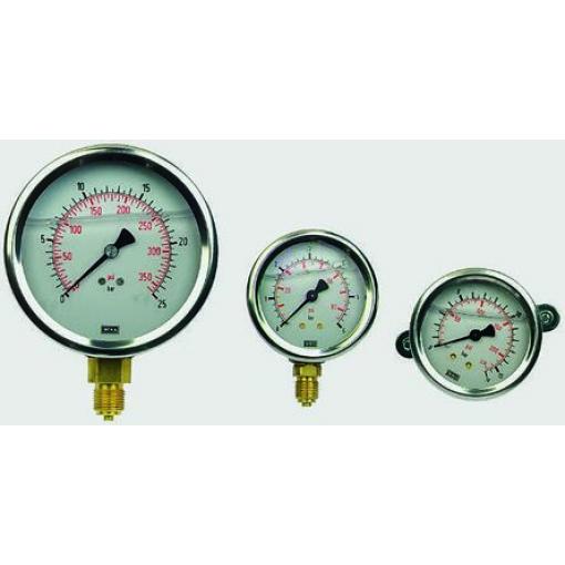 Tlakoměr Vnější 7656080 Kalibrováno Nerezová ocel, 60 °C 160 bar 0 bar WIKA