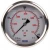 Tlakoměr Se závitem 7656102 100 mm 1/2 in Kalibrováno Nerezová ocel, 60 °C 400 bar 0 bar WIKA