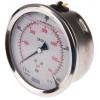 Tlakoměr Se závitem 7656102 100 mm 1/2 in Kalibrováno Nerezová ocel, 60 °C 400 bar 0 bar WIKA