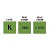 Teplotní sonda K RS PRO, typ sondy: Obecné, délka sondy: 1000 mm 6 mm 1100 °C
