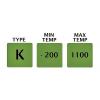 Teplotní sonda K RS PRO, typ sondy: Obecné, délka sondy: 100 mm 1.5 mm 1100 °C