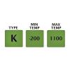 Teplotní sonda K Kopule RS PRO, typ sondy: Obecné, délka sondy: 100 mm 3 mm 1100 °C