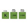 Teplotní sonda K RS PRO, typ sondy: Obecné, délka sondy: 300 mm 3 mm 1100 °C