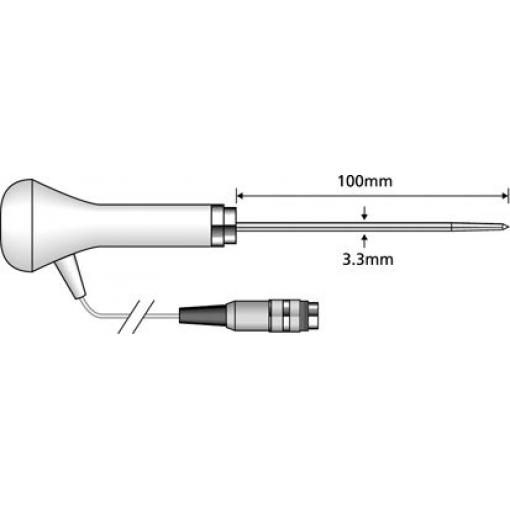 Teplotní sonda PX22L Termistor Comark, typ sondy: Penetrace 150 °C