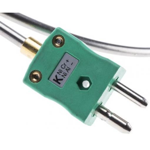 Termočlánek s minerální izolací XQ Kalibrováno typ K Nerezová ocel 750 mm sonda, -40 °C 4.5 mm na 1100 °C IEC, RoHS