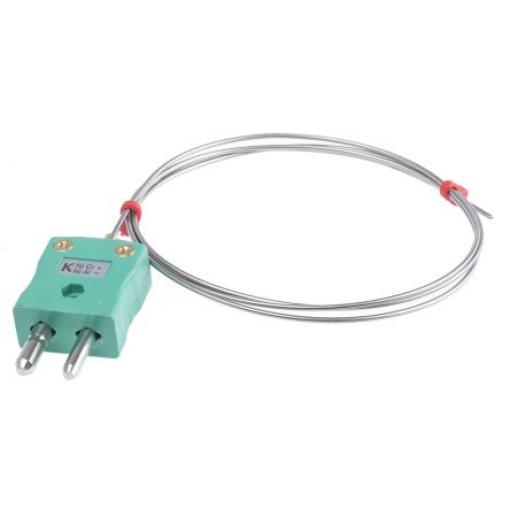 Termočlánek s minerální izolací Kalibrováno typ K Nerezová ocel 1 m sonda, -40 °C 1.5 mm na 1100 °C IEC, RoHS Compliant