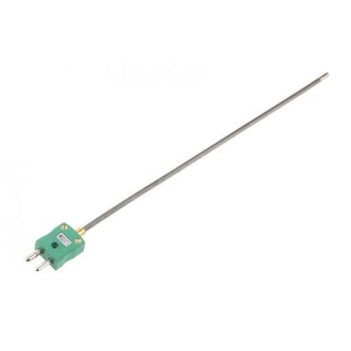 Termočlánek s minerální izolací 300 mm kabel typ K Nerezová ocel 300 mm sonda 4.5 mm na 1100 °C IEC, RoHS Compliant RS