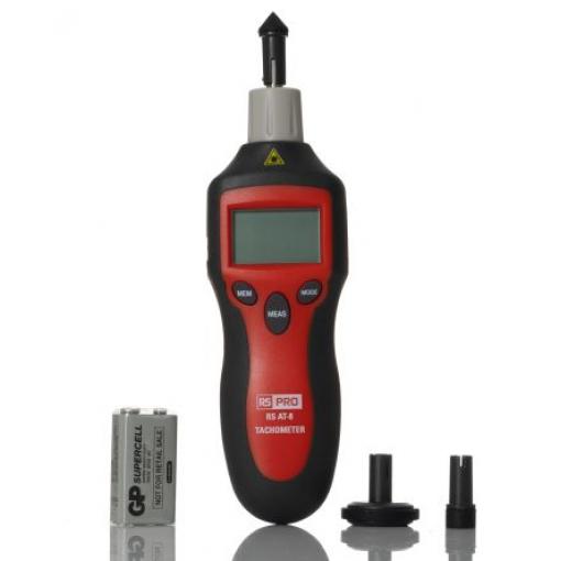 Otáčkoměr, přesnost: ±0.05% + 1 digit, typ displeje: LCD RS PRO