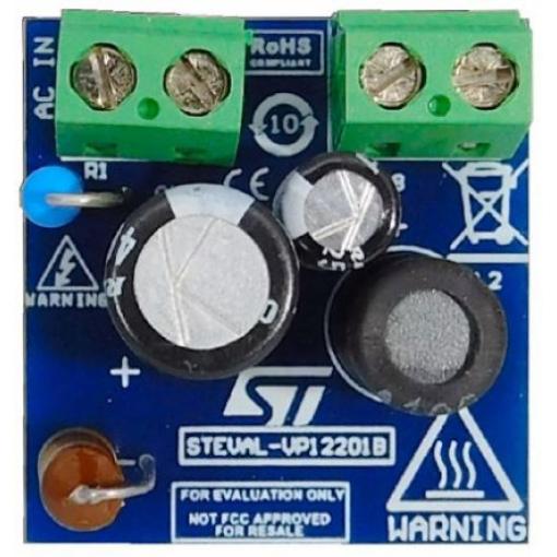 Vývojová sada pro řízení napájení Vyhodnocovací deska implementuje buck měnič 15 V-3 W Měnič flyback STMicroelectronics
