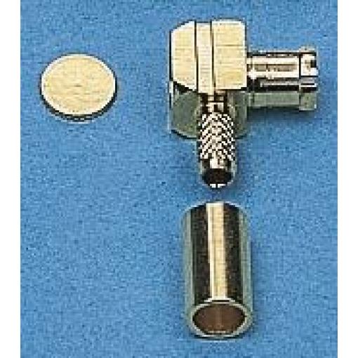 IMS Koaxiální konektor, řada: MCX Vnější, 50 Ω, orientace těla: Pravý úhel, Kabel Konektor MCX Pájecí, 10GHz 125 °C -55