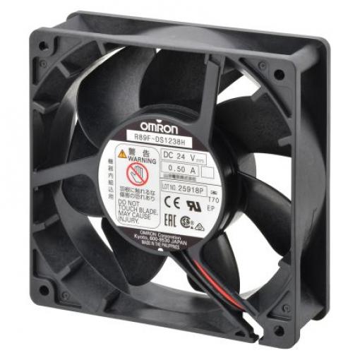 Omron Axiální ventilátor, řada: R89F, průtok vzduchu: 2.1 m³/min 2.64 W 24 V dc 110 mA 38 mm 120 mm 120 mm