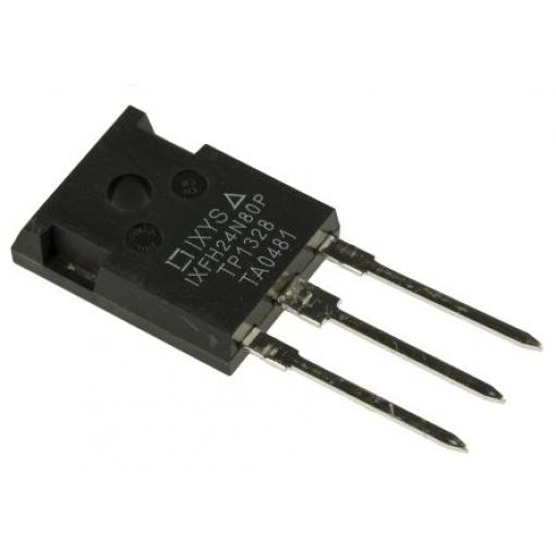 řada: HiperFET, Polar MOSFET IXFH24N80P Typ N-kanálový 24 A 800 V IXYS, TO-247, počet kolíků: 3 kolíkový Vylepšení