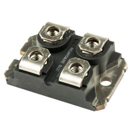 řada: HiperFET MOSFET IXFN24N100 Typ N-kanálový 24 A 1 kV IXYS, SOT-227, počet kolíků: 4 kolíkový Vylepšení