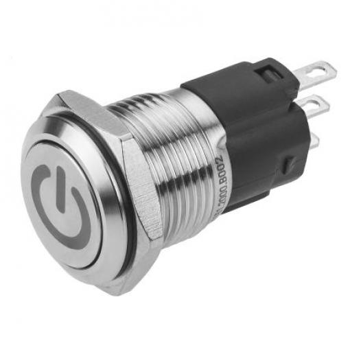 EAO Tlačítkový spínač, řada: 82 IP65, IP67 SPDT Panel Blokování 16 mm 3 A 240 V dc 240 V ac