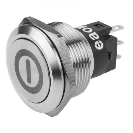 EAO Tlačítkový spínač, řada: 82 IP65, IP67 SPDT Panel Blokování 22.3 mm 3 A 240 V dc 240 V ac