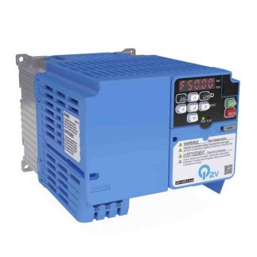 Měnič kmitočtu, řada: Q2V 3 kW 590Hz 8,1 A 400 V AC Bluetooth, Ethernet IP20, pro použití s: Indukční Nebo Asynchronní