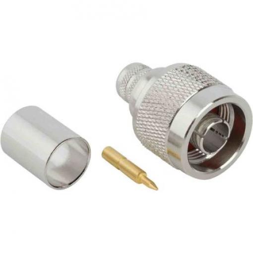 Amphenol RF Koaxiální konektor, řada: N Type Vnější, 50 Ω, orientace těla: Rovný, Kabel Konektor N Krimpovací, 11GHz 165