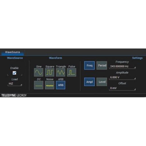 Software pro osciloskopy Generátor křivek WS4KHD-FG Teledyne LeCroy