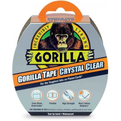 Páska na potrubí, Čirá, délka: 8.2 m x 48 mm x 0.18 mm GORILLA GLUE EUROPE LTD, název: Gorilla Clear Repair