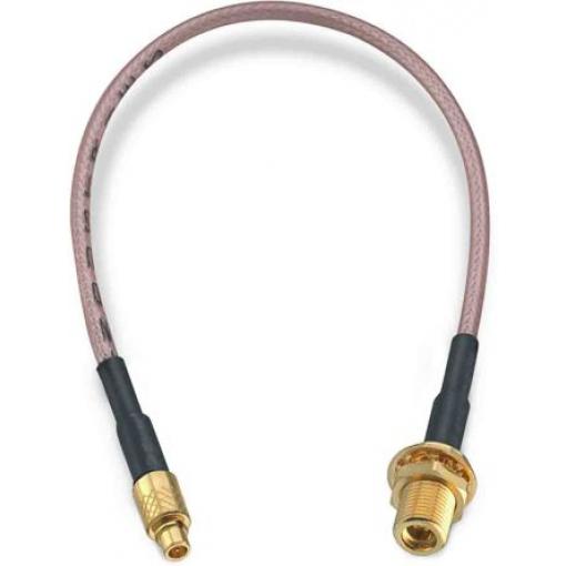 Koaxiální kabel, řada: MMCX RG178, Černá Polytetrafluorethylén, vnější průměr: 1.8 mm OD 152.4 mm 50 Ω Wurth Elektronik