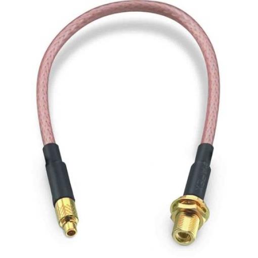 Koaxiální kabel, řada: MMCX RG316, Černá Polytetrafluorethylén, vnější průměr: 2.49 mm OD 152.4 mm 50 Ω Wurth Elektronik