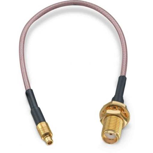 Koaxiální kabel, řada: MMCX, SMA RG178, Černá Polytetrafluorethylén, vnější průměr: 1.8 mm OD 152.4 mm 50 Ω Wurth