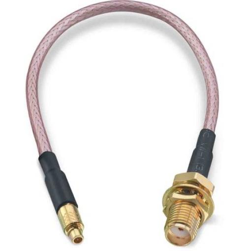 Koaxiální kabel, řada: MMCX, SMA RG316, Černá Polytetrafluorethylén, vnější průměr: 2.49 mm OD 152.4 mm 50 Ω Wurth