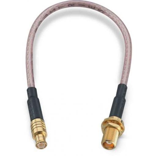 Koaxiální kabel, řada: MCX RG316, Černá Polyetylen, vnější průměr: 2.49 mm OD 152.4 mm 50 Ω Wurth Elektronik S koncovkou