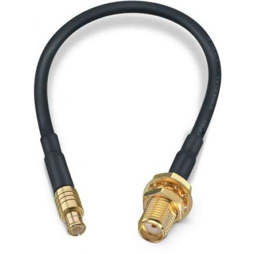 Koaxiální kabel, řada: MCX, SMA RG174, Černá Polytetrafluorethylén, vnější průměr: 2.7 mm OD 152.4 mm 50 Ω Wurth