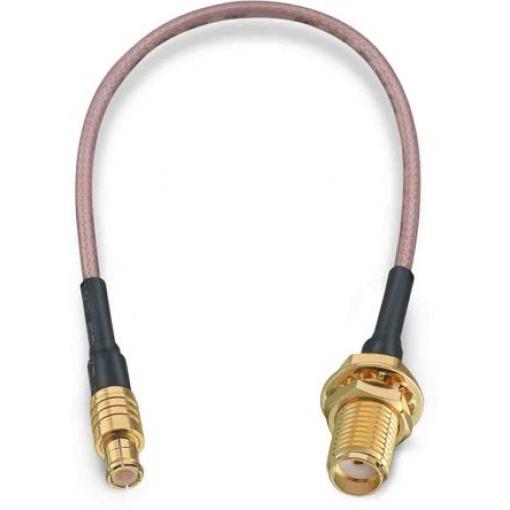 Koaxiální kabel, řada: MCX, SMA RG178, Černá Polytetrafluorethylén, vnější průměr: 1.8 mm OD 152.4 mm 50 Ω Wurth