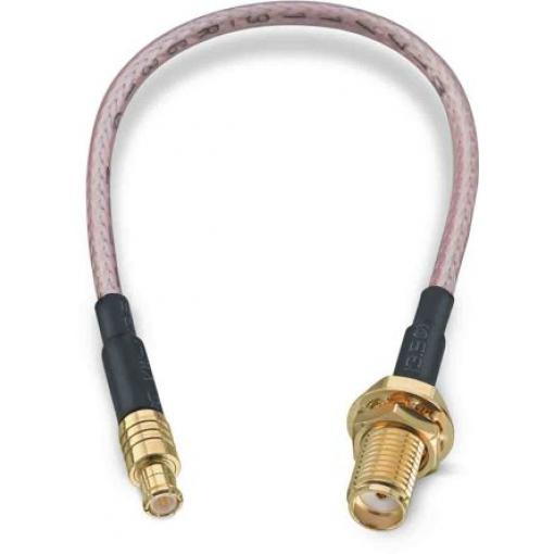 Koaxiální kabel, řada: MCX, SMA RG316, Černá Polytetrafluorethylén, vnější průměr: 2.49 mm OD 152.4 mm 50 Ω Wurth